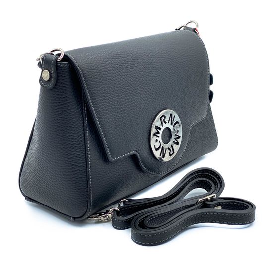 Сумка Marina Creazioni черная кожаная - фото 2, 