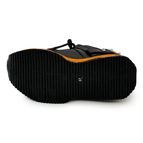 Кроссовки NILA&NILA черные кожаные демисезонные - фото 4, NO6466 NIL NERO