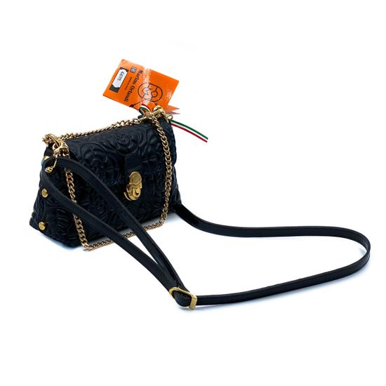 Сумка Marino Orlandi синяя кожаная - фото 2, 