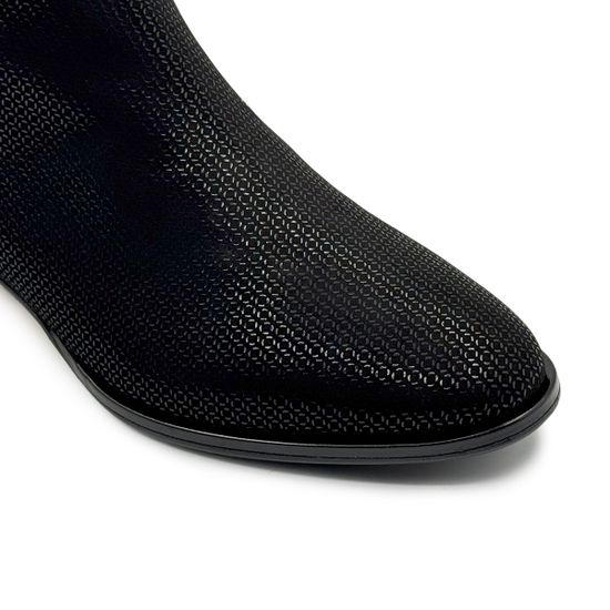 Ботильоны Ilasio Reanzoni черные замшевые на байке - фото 6, 4354 IR NERO