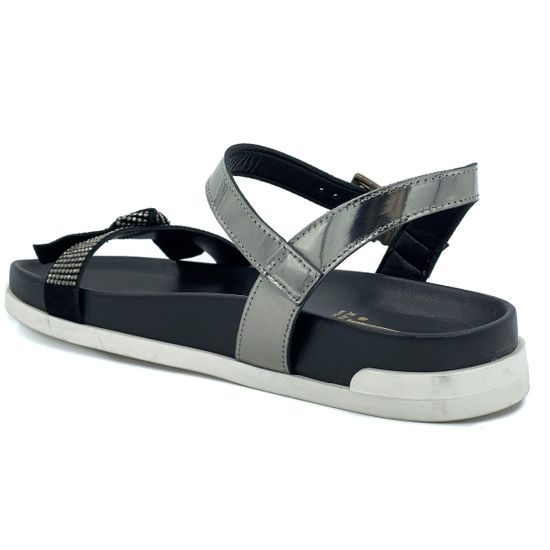 Босоножки Jeannot черно-серебряные - фото 3, 37061 JN