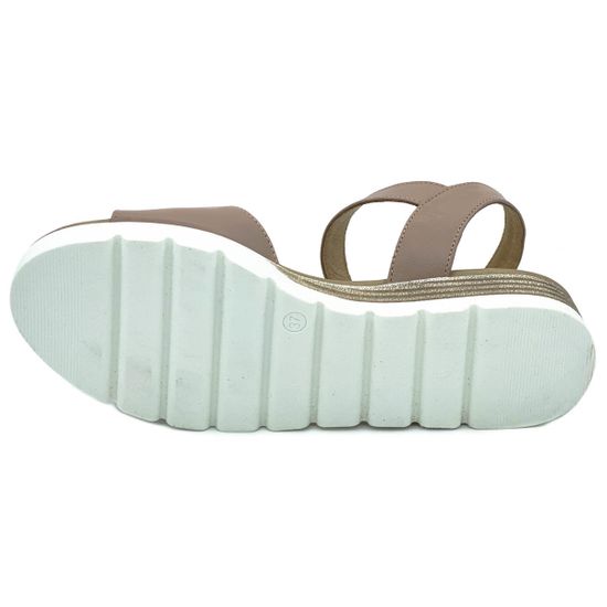 Босоножки Cover пастельно-розовые кожаные - фото 4, 