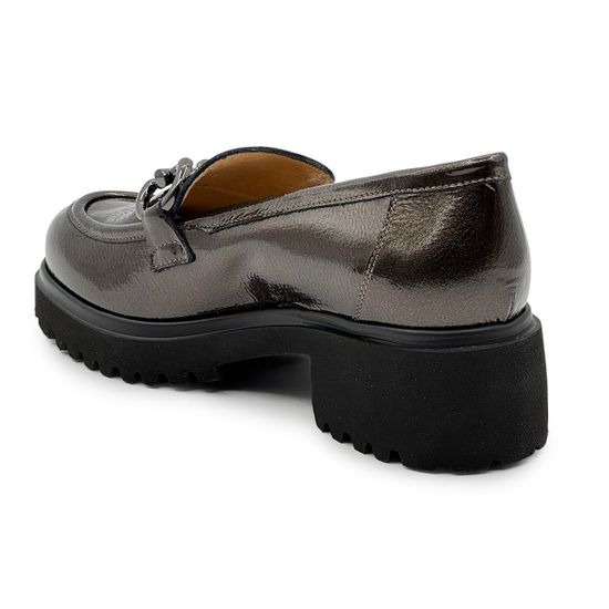 Лоферы женские Donna Soft темно-серые наплак - фото 3, DS1881 DS GRIGIO