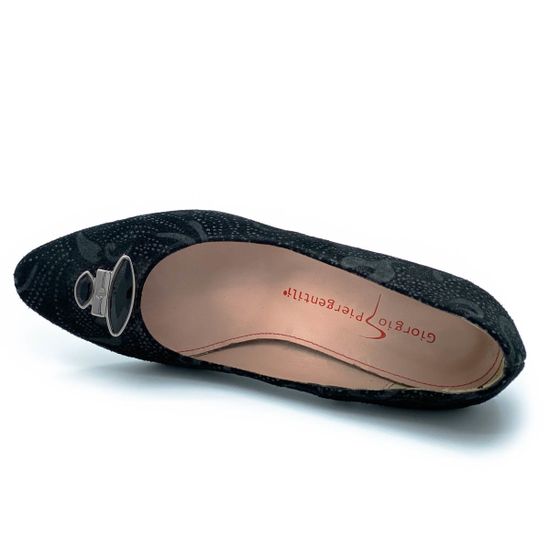 Туфли Giorgio Piergentili черные замшевые - фото 4, 