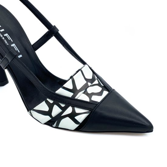 Туфли Tiffi черно-белые кожаные - фото 6, J901/90 TI GIRAFFA NERO