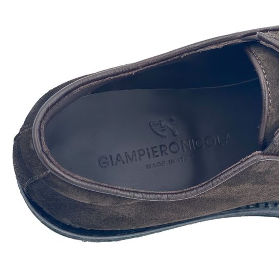 Ботинки Giampieronicola коричневые замшевые демисезонные - фото 7, J41116B GPN