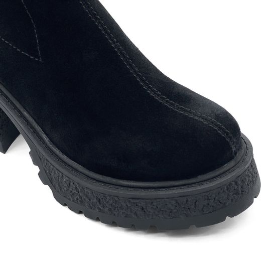 Ботинки CVCover черные замшевые на меху - фото 6, 106609-2 COV