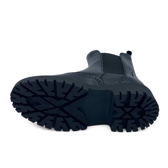 Ботинки Челси CVCover черные кожаные на байке - фото 4, 780207 COV