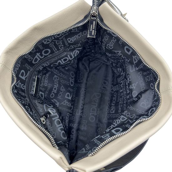 Сумка Renato Angi бежевая кожаная - фото 6, 3302236 RA BEIGE