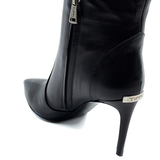 Сапоги Tiffi черные кожаные демисезонные - фото 6, N695/80DR TI NERO