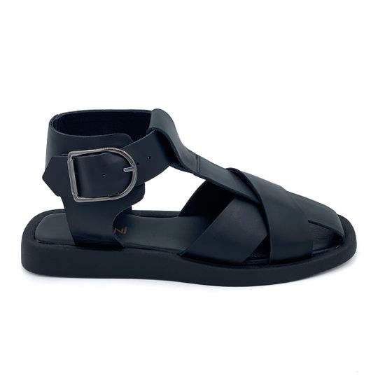 Сандалии Tuffoni кожаные черные - фото 1, 5223043LL TUF