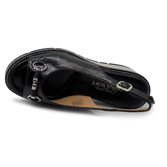 Босоножки Donna Soft черные наплак - фото 5, DS2306 DS NERO