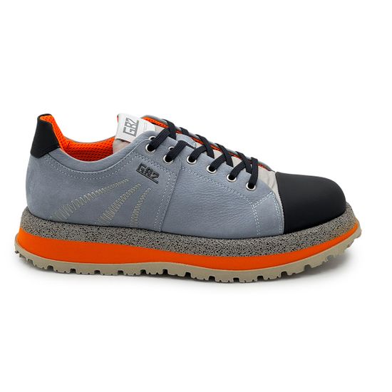 Кроссовки BUTTERI серые/черные/белые кожа/нубук - фото 1, 95320-A BUT