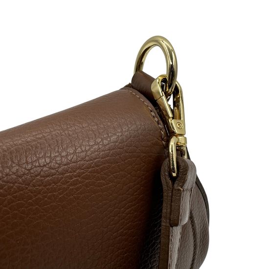 Сумка Di Gregorio коричневая кожаная - фото 5, 8944P DG BRUCIATO