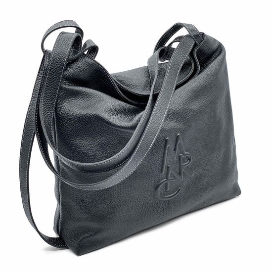 Сумка через плечо Marina Creazioni черная кожаная - фото 2, B6264 MC NERO