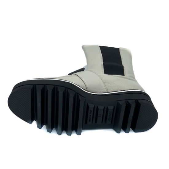 Ботинки Jeannot бежевые кожаные демисезонные - фото 4, HJ545H JN BIANCO