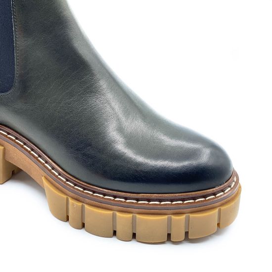 Ботинки Mimmu зеленые кожаные демисезонные - фото 6, E502E1 MIM VERDE