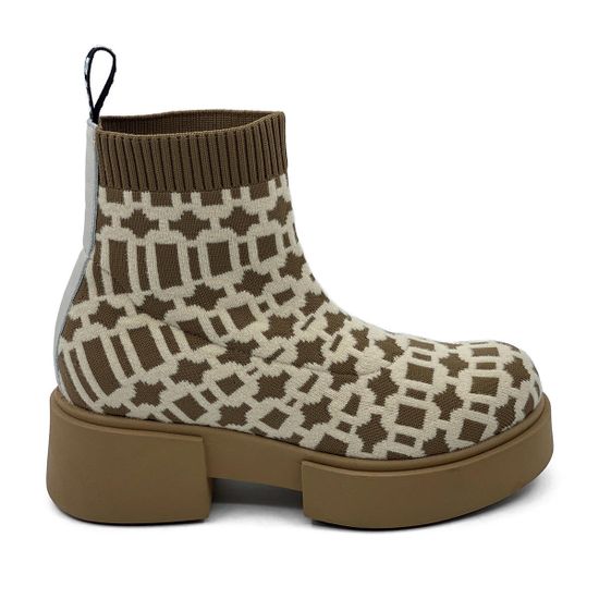 Ботинки Nila Nila бежевые текстиль демисезонные - фото 1, N3109 NIL TORTORA