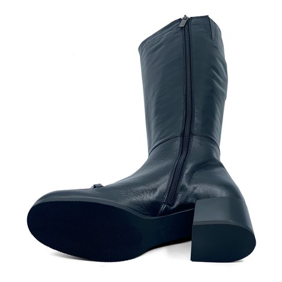 Сапоги MOTCLE черные кожаные евромех - фото 4, MOT2190M MOT