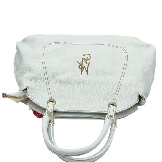 Сумка Marina Creazioni белая кожаная - фото 4, 