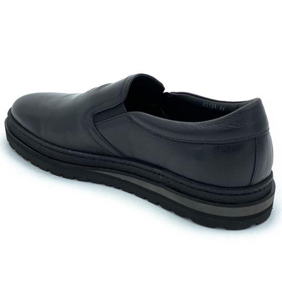 Слипоны Giampieronicola черные кожаные демисезонные - фото 3, 