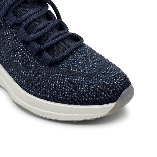 Кроссовки Francesco V синие текстильные со стразами - фото 6, T195 FV BLU