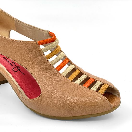 Полуботинки Pas de Rouge летние кожаные коричневые - фото 6, G822 TALPA ROU