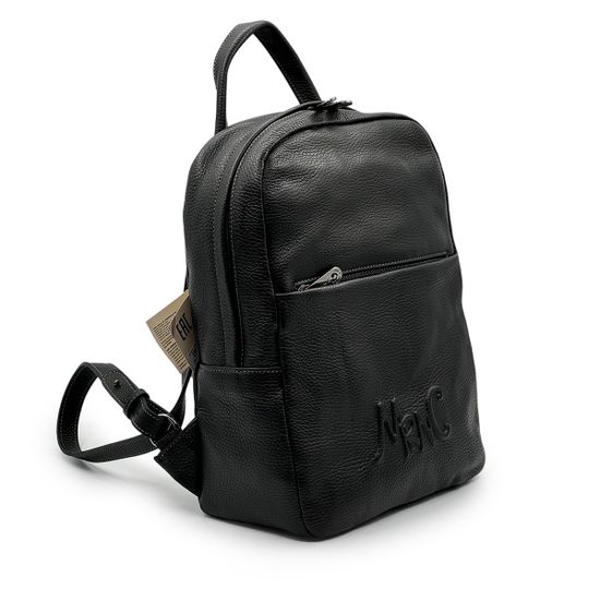 Рюкзак Marina Creazioni унисекс черный кожаный - фото 2, B7094 MC NERO