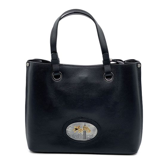 Сумка Renato Angi черная кожаная - фото 1, 