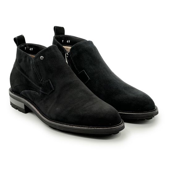 Ботинки Mario Bruni черные замшевые на меху - фото 8, 14881 MB NERO CAMOSCIO