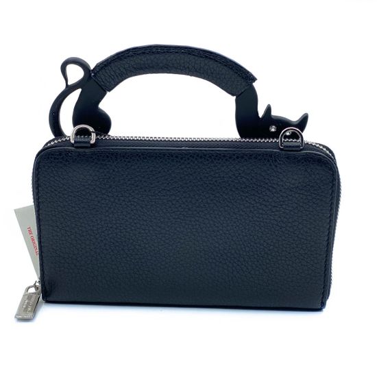 Кошелек-сумка Renato Angi черный кожаный - фото 3, 