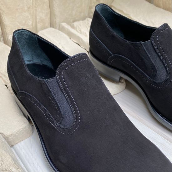 Туфли Bruno Antolini черные замшевые - фото 9, 