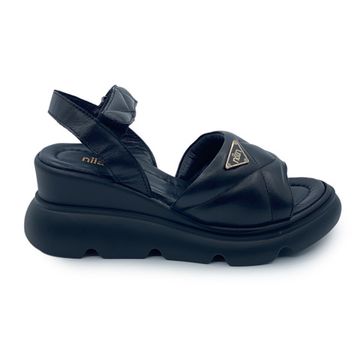 Босоножки NILA&amp;NILA черные кожаные - фото 1, ET1122 NIL NERO