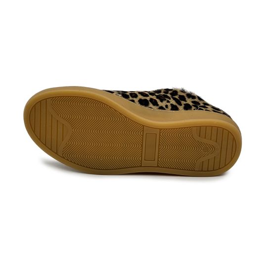 Кеды NILA&amp;NILA леопардовые кожаные &quot;пони&quot; с мехом - фото 4, MAS121M NIL LEO