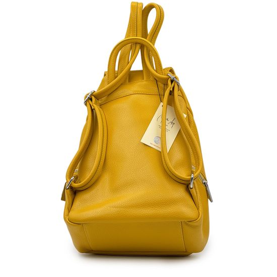 Рюкзак Renato Angi желтый кожаный - фото 2, 2652001 RA GIALLO