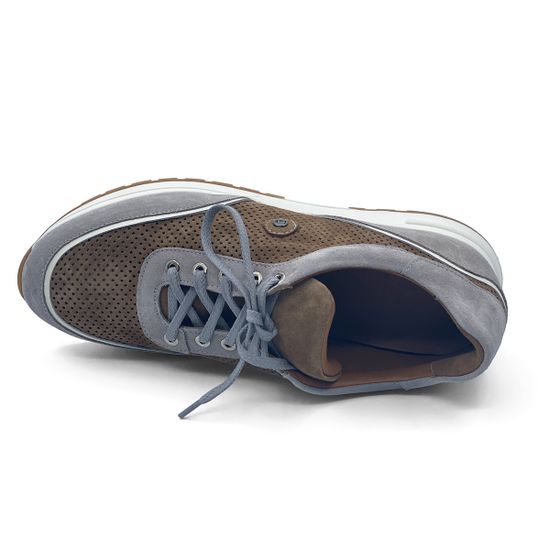 Кроссовки LAB MILANO бежево-серые замшевые - фото 5, 605-6 LAB GRIGIO