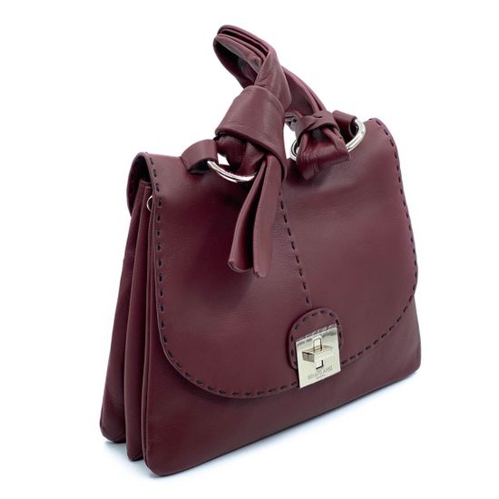 Сумка Renato Angi бордовая кожаная - фото 2, 