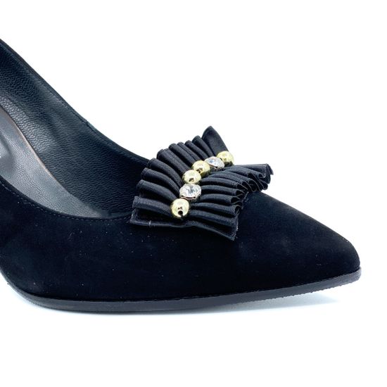 Туфли женские Rosso Nero черные замшевые - фото 6, 3491 RN CAM NER