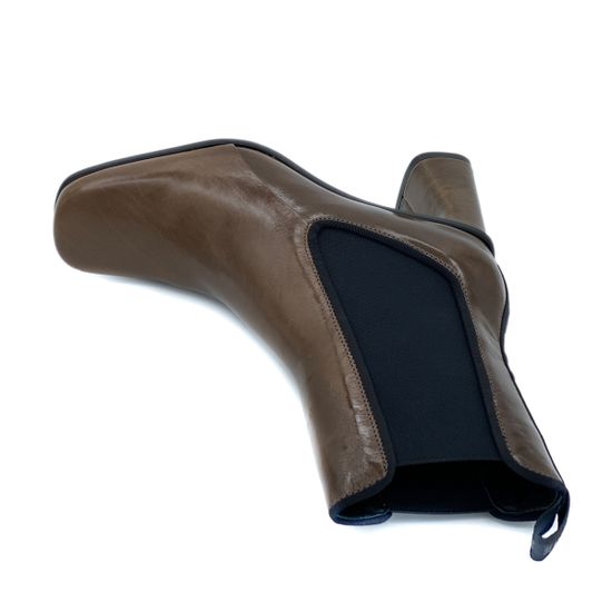 Ботильоны Jeannot коричневые кожаные демисезонные - фото 5, HJ575B JN