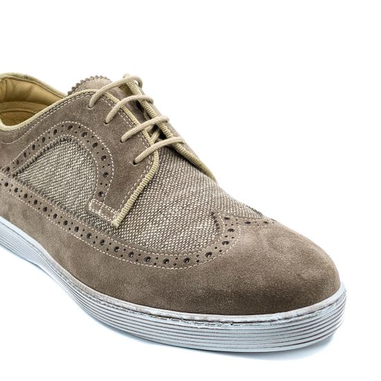 Ботинки Giampieronicola бежевые замшевые - фото 6, 