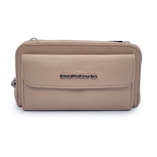 Сумка мини кросс-боди Di Gregorio розовая кожаная - фото 1, 8722 DG CIPRIA24