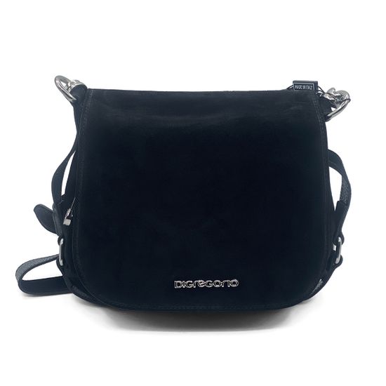 Сумка Di Gregorio черная замшевая - фото 1, 