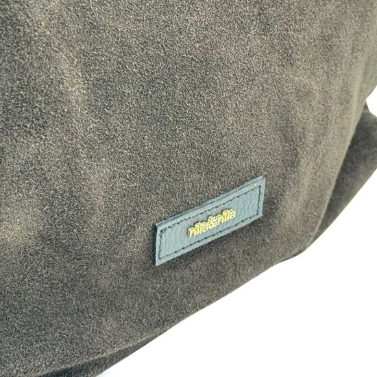 Сумка NILA&amp;NILA коричневая замша/кожа - фото 4, BNN7004 NIL MORO