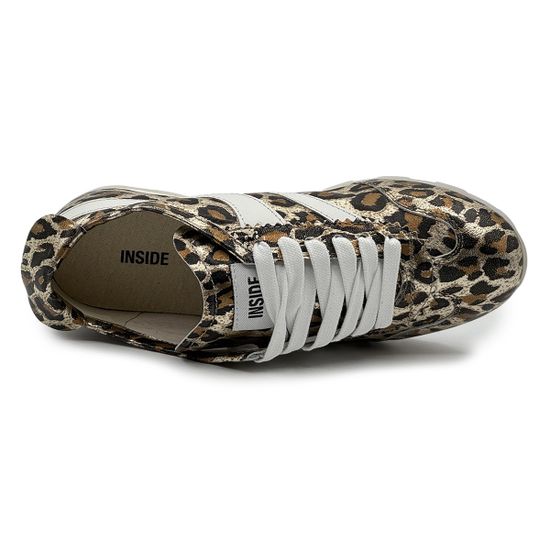 Кроссовки INSIDE леопардовый принт кожаные - фото 5, C924С1 INS LEO