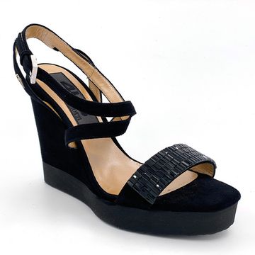 Босоножки Cesare Paciotti замшевые черные - фото 2, LLRD10 PA