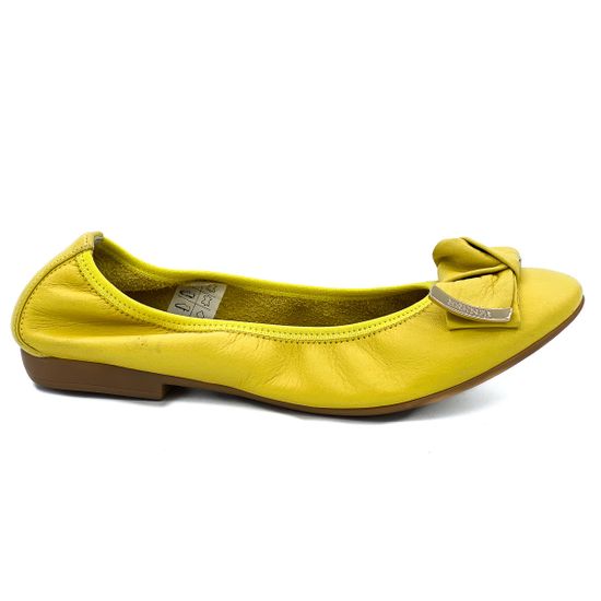 Балетки Renzi натуральная кожа желтые - фото 1, 