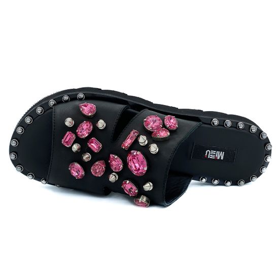 Шлепанцы Mimmu розовые камни - фото 5, 