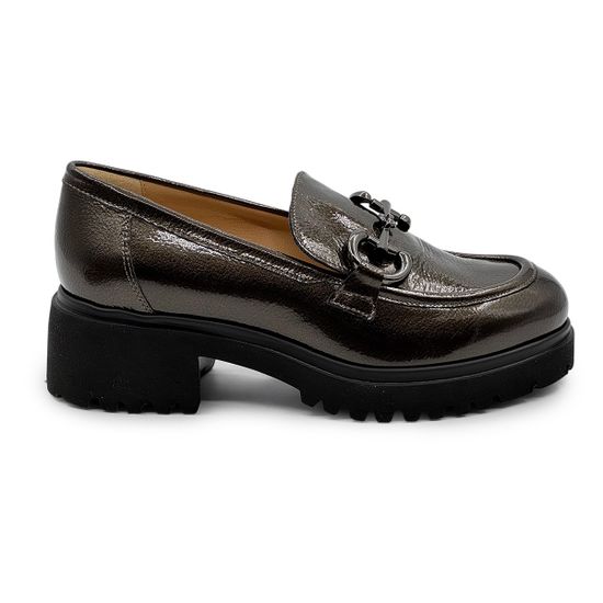 Лоферы женские Donna Soft темно-серые наплак - фото 1, DS1881 DS GRIGIO