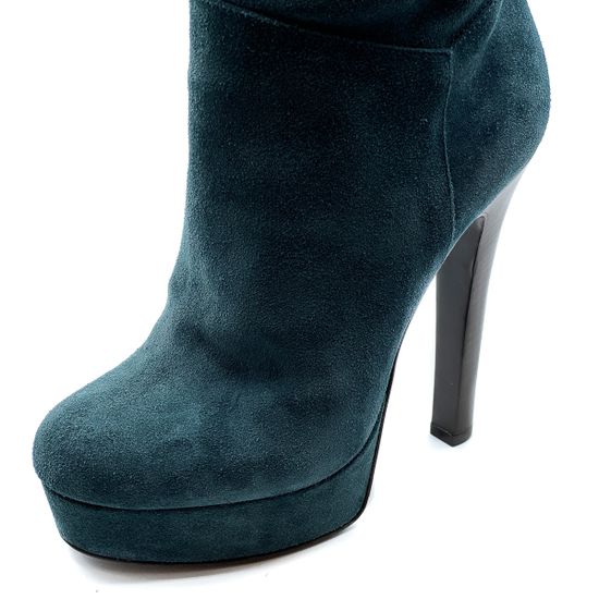 Сапоги Gianmarco Lorenzi замша синие демисезонные - фото 6, 9618 GML