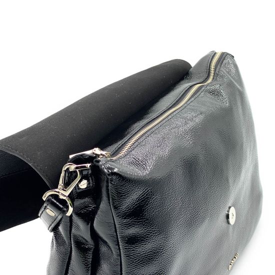 Сумка Ripani черная комбинация замши и наплака - фото 3, 